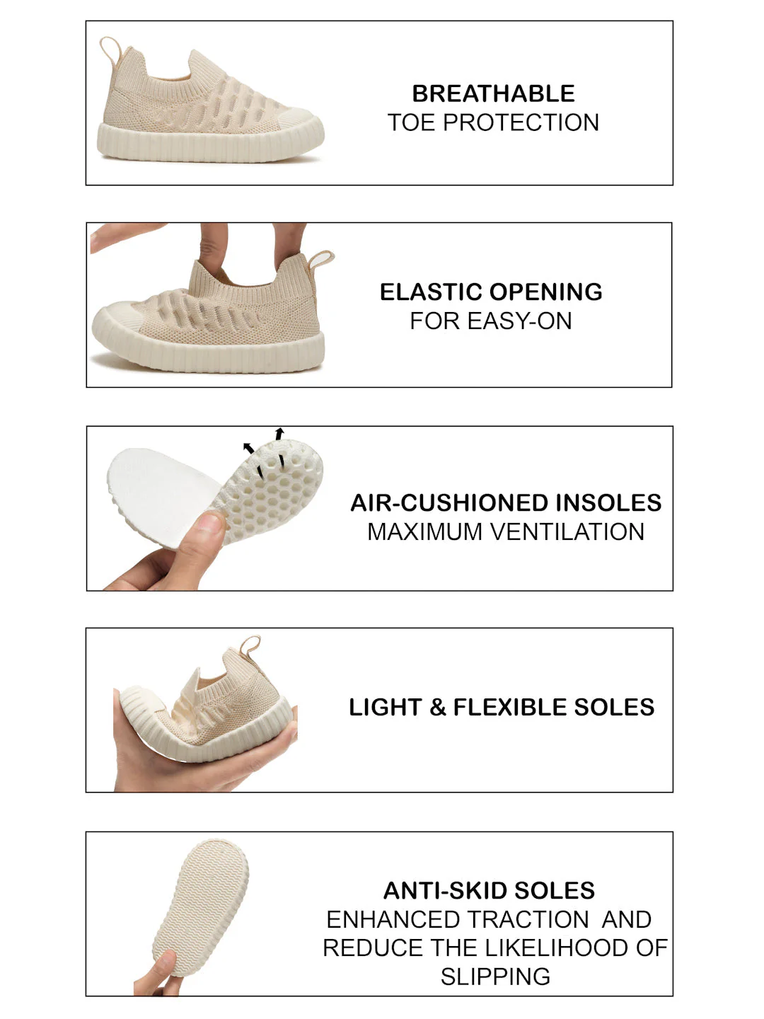 Cloudy Toddlers' First Step Shoes - Beige (Unisex) - Image 14