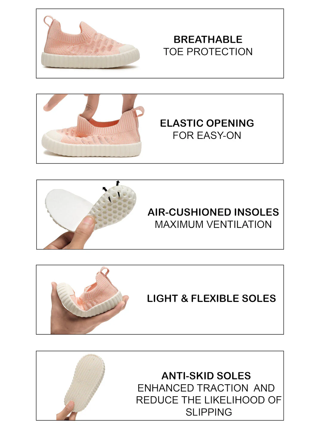 Cloudy Toddlers' First Step Shoes - Peach (Unisex) - Image 6