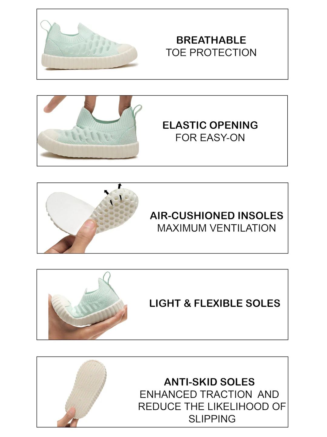 Cloudy Toddlers' First Step Shoes - Sea Green (Unisex) - Image 6