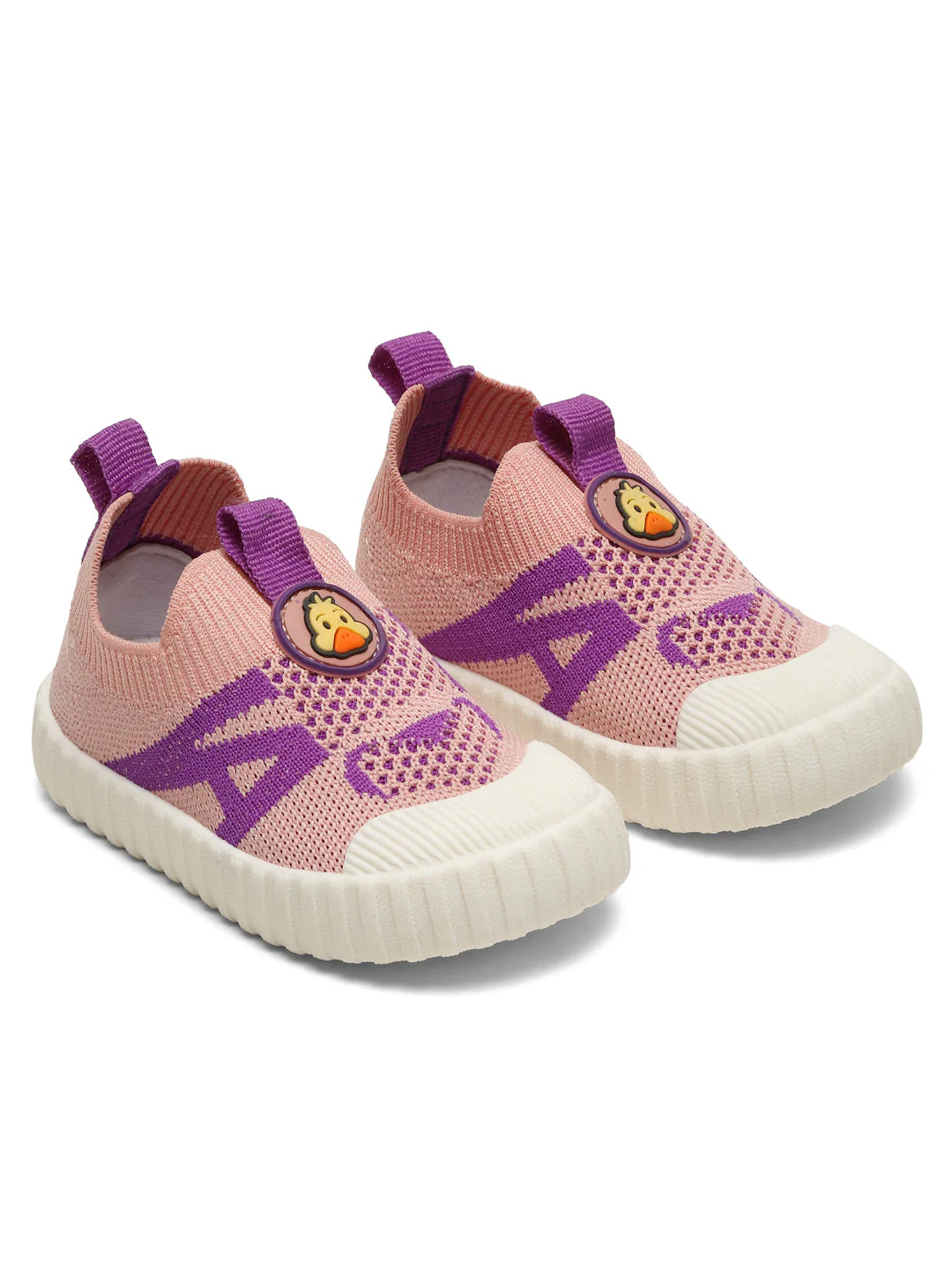 Ducky Toddlers' First Step Shoes - Pink & Purple (Unisex) - Image 3