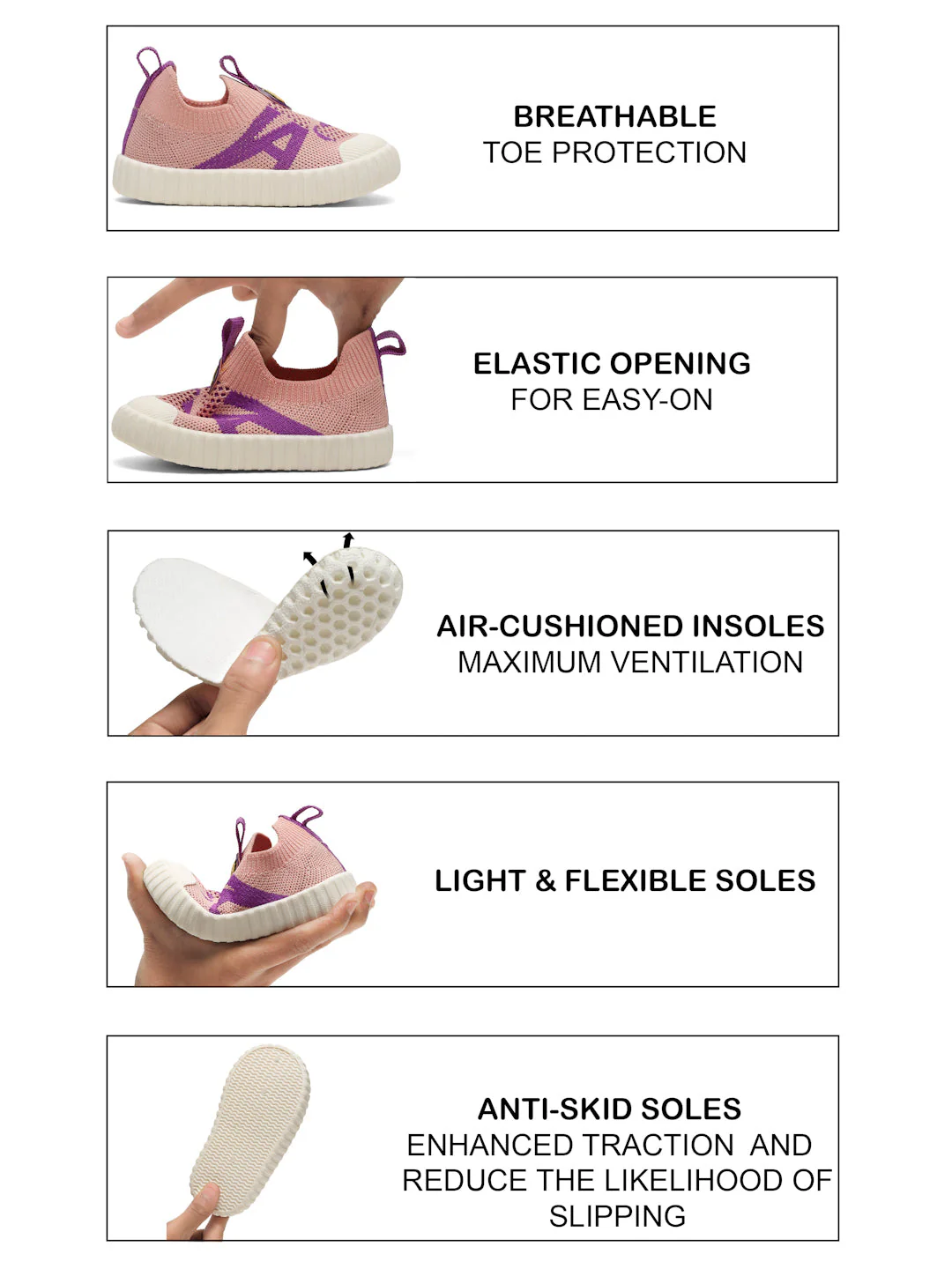 Ducky Toddlers' First Step Shoes - Pink & Purple (Unisex) - Image 6