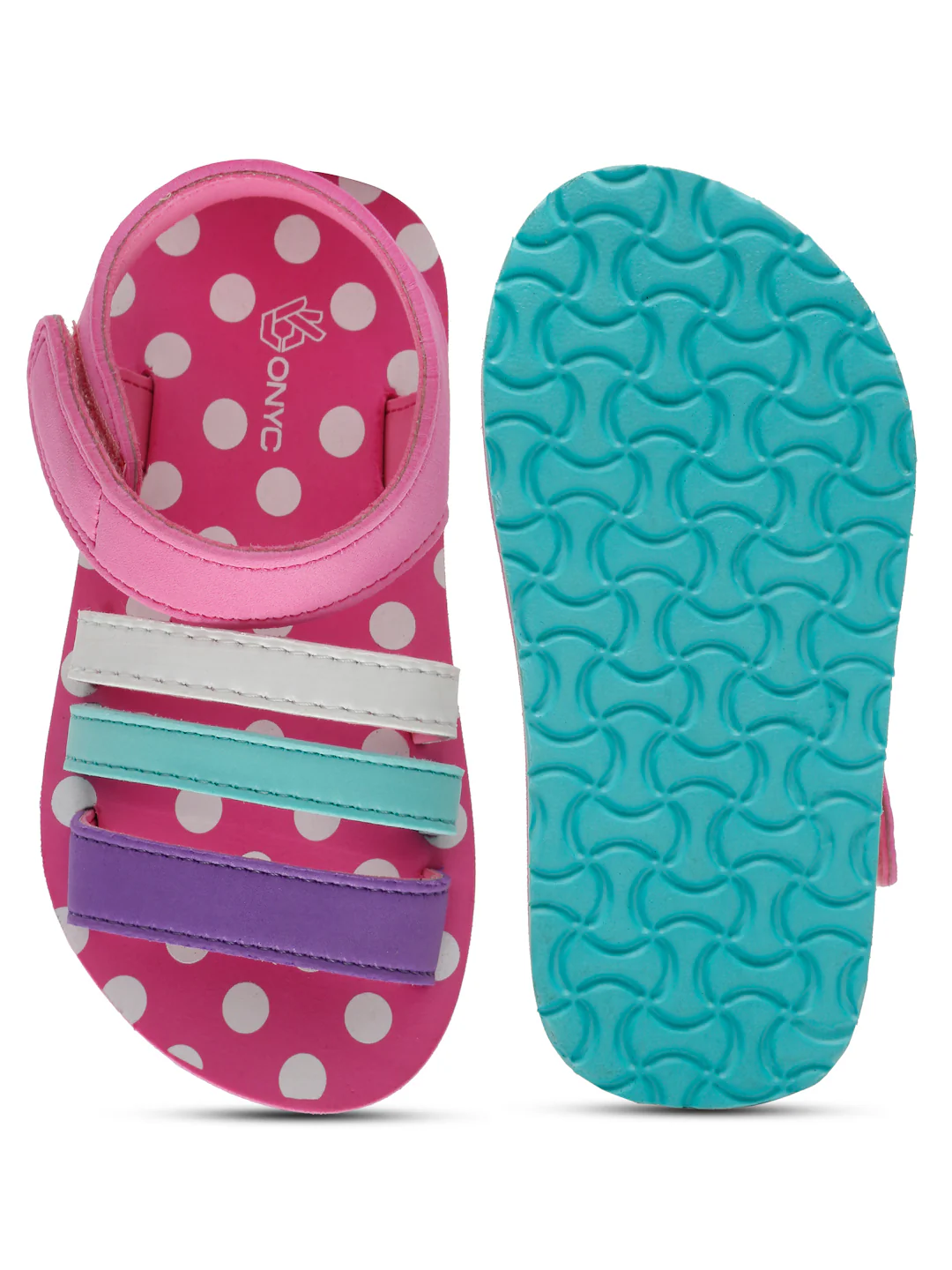 ONYC Premium Butterscotch Kids Sandals for Girls (Pink) - Image 6