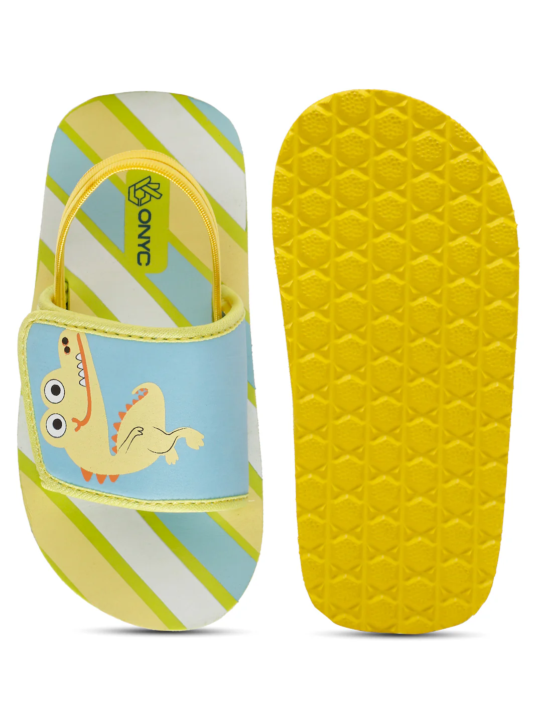 ONYC Kids Sliders | Crocodile Yellow Sliders | Unisex - Image 6