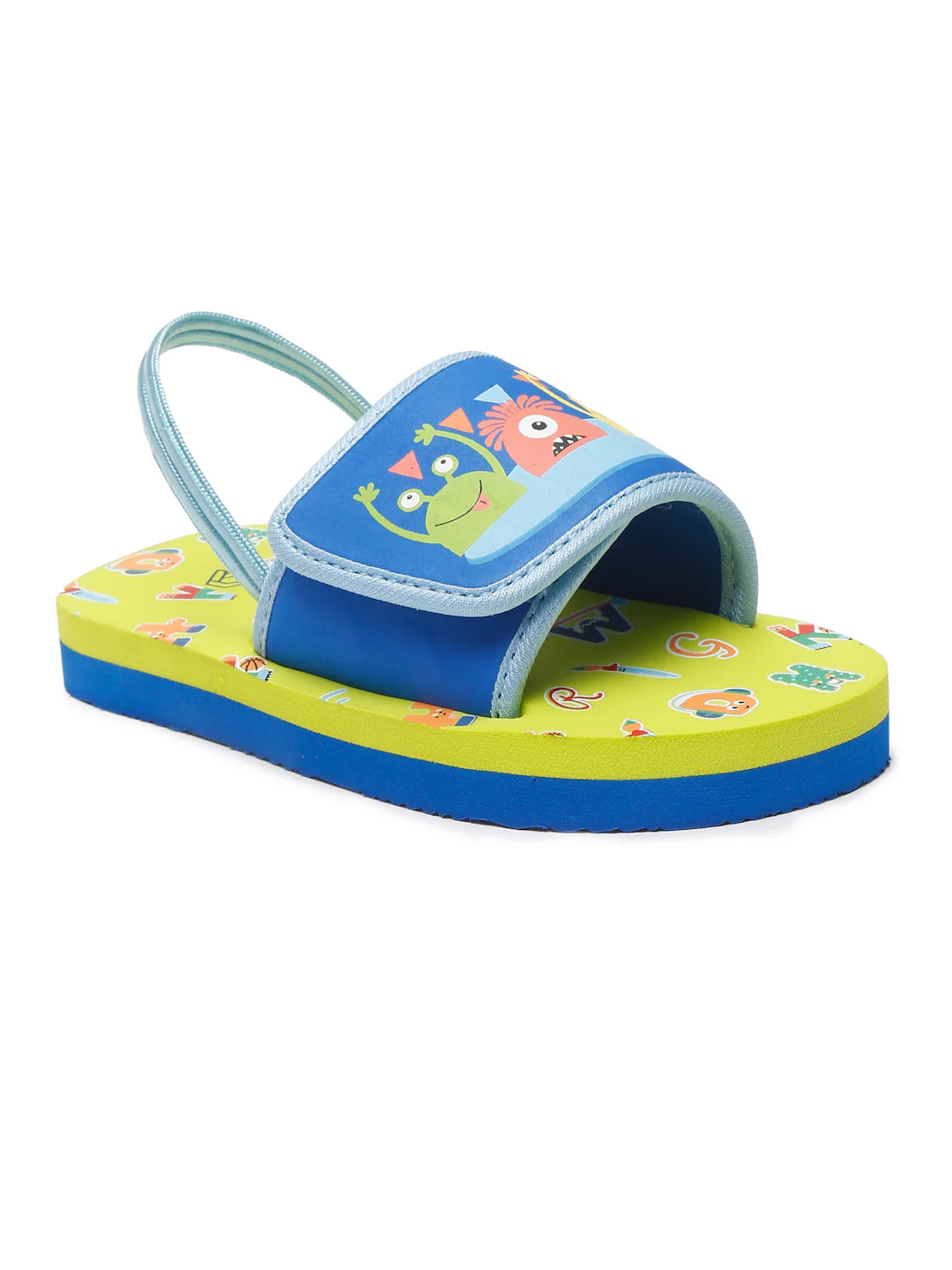 ONYC Monster Neon Green Sliders for Boys and Girls - Image 3