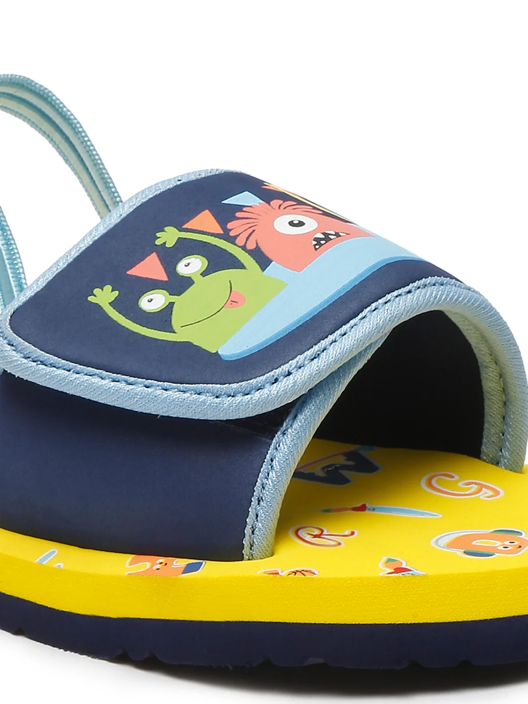 Monster Yellow Sliders - With Adjustable Strap & Back Support (Unisex) - Image 4