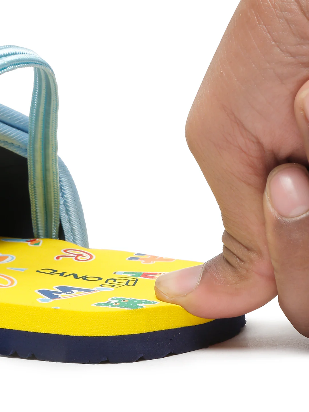 Monster Yellow Sliders - With Adjustable Strap & Back Support (Unisex) - Image 7