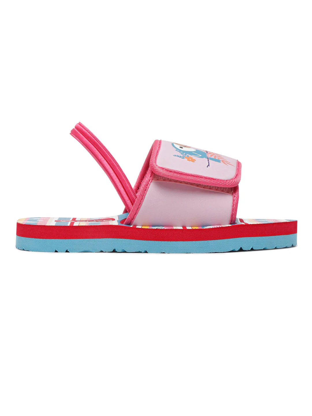 ONYC Girls Sliders | Parrot Lavender With Adjustable Strap & Back Support - Image 3