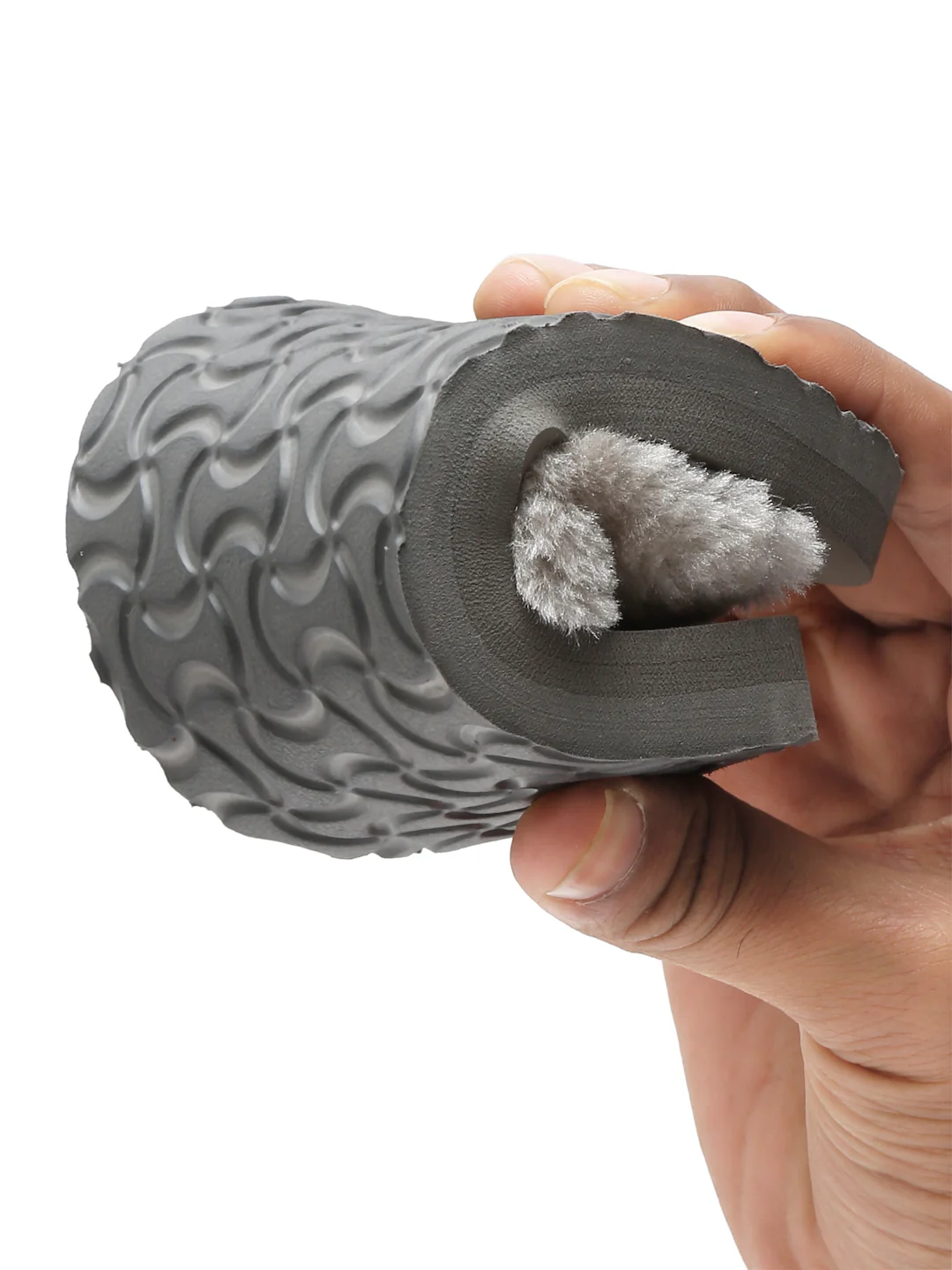 ONYC SuperComfy Kids Slippers for Girls - Grey Fur Sliders - Image 8