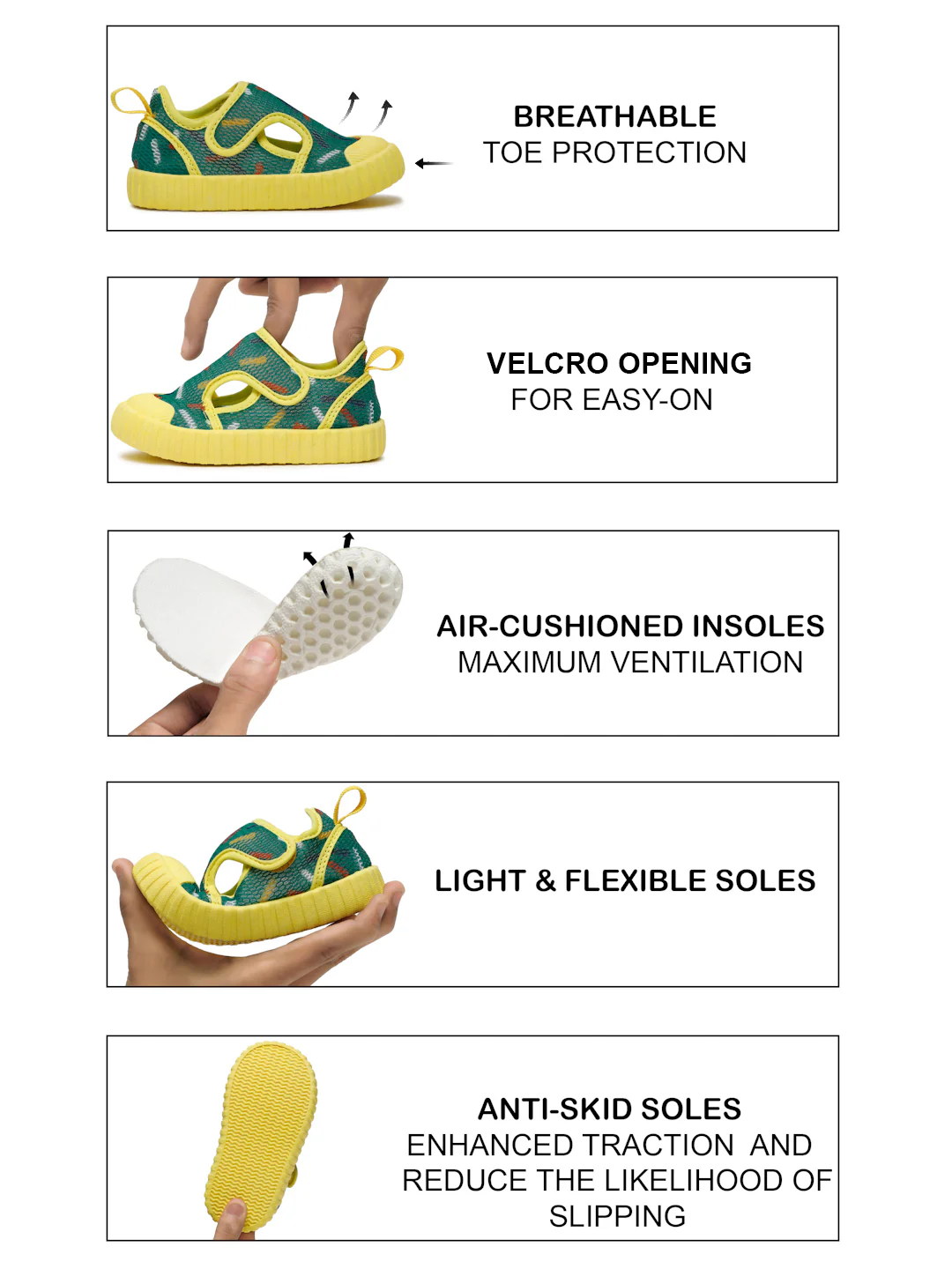 Premium Confetti Toddlers' Walking Shoes - Green (Unisex) - Image 6